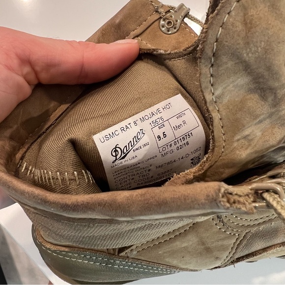 USMC Danner RAT Mojave Hot 8” Tan Tactical Military Boots main image 6